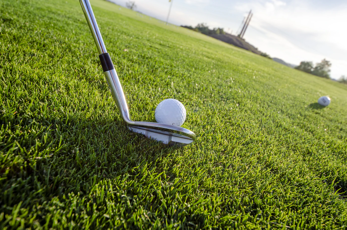 Golf club grounds during the tournament