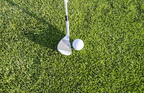 white golf club on green grass field