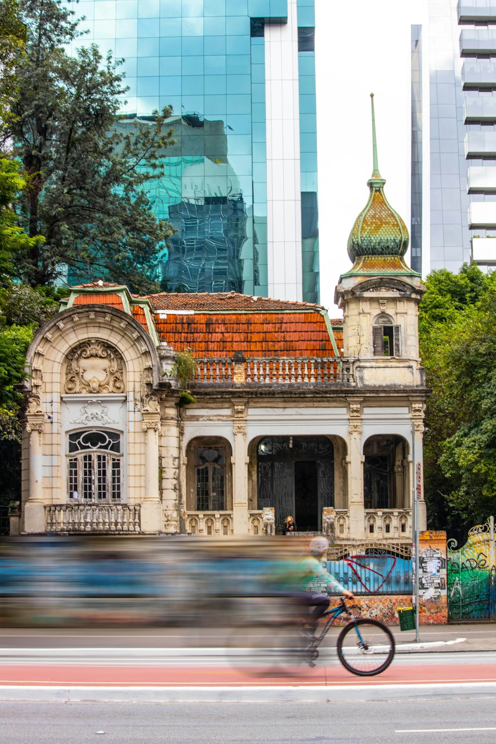 white and brown dome building