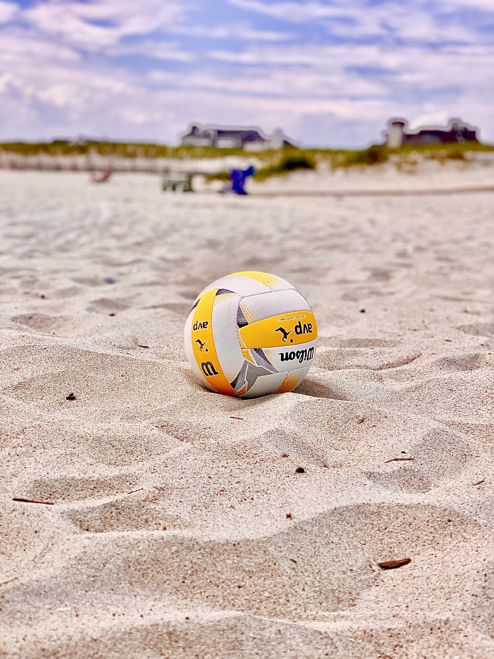 Beachvolleybal op het zand
