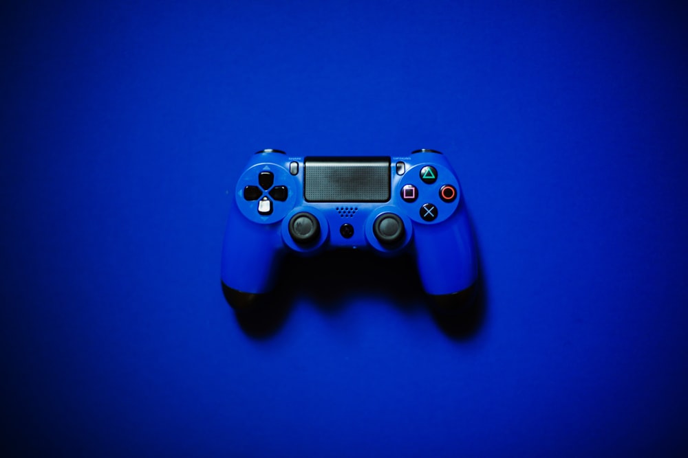 Blauer Sony PS 4 Gamecontroller