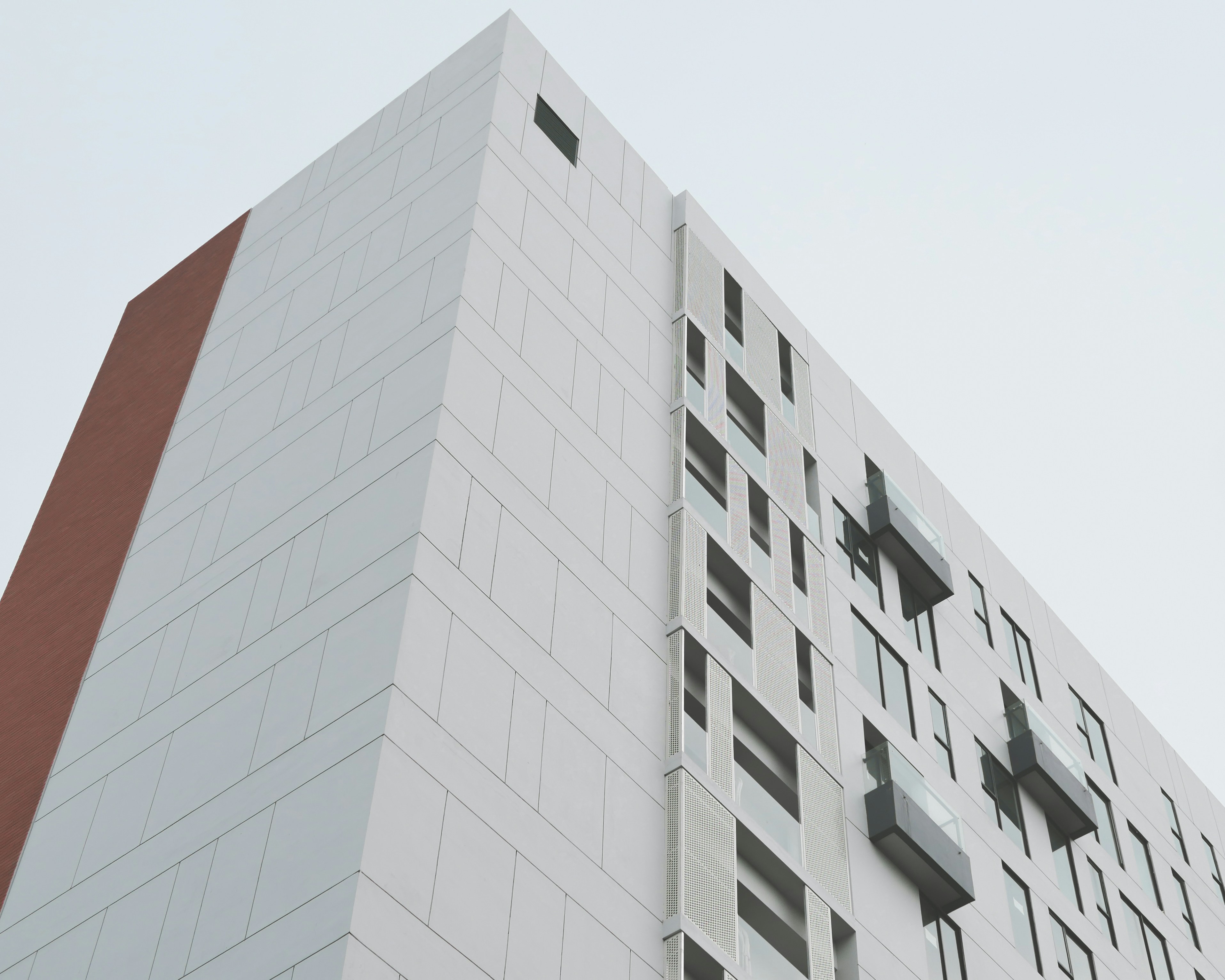 white and red concrete building