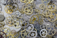 gold and silver studded accessory
