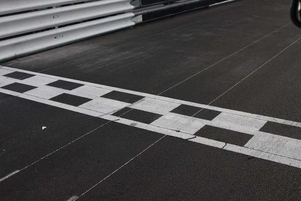 black and white checkered floor