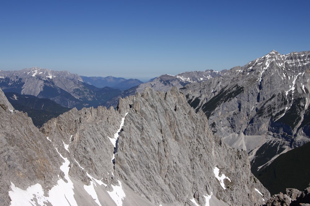 snow covered mountain under blue sky during daytime