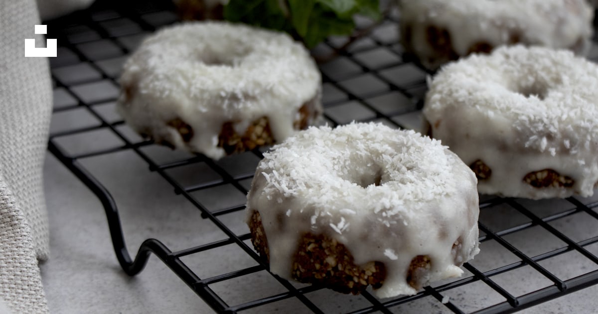 White and brown pastry on black metal frame photo – Free Lviv Image on ...