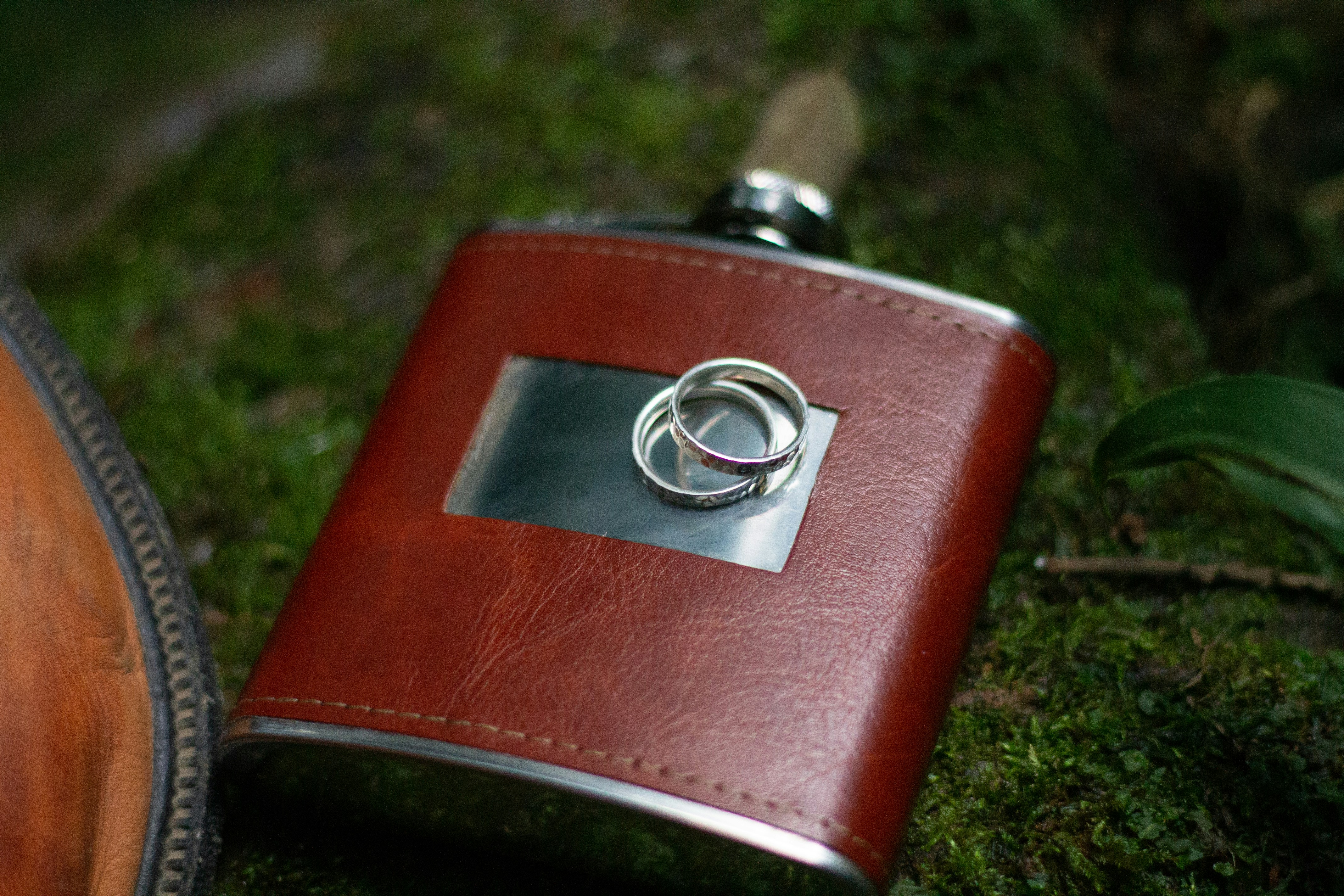 Leather-Wrapped Flask