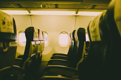 black and white leather seat