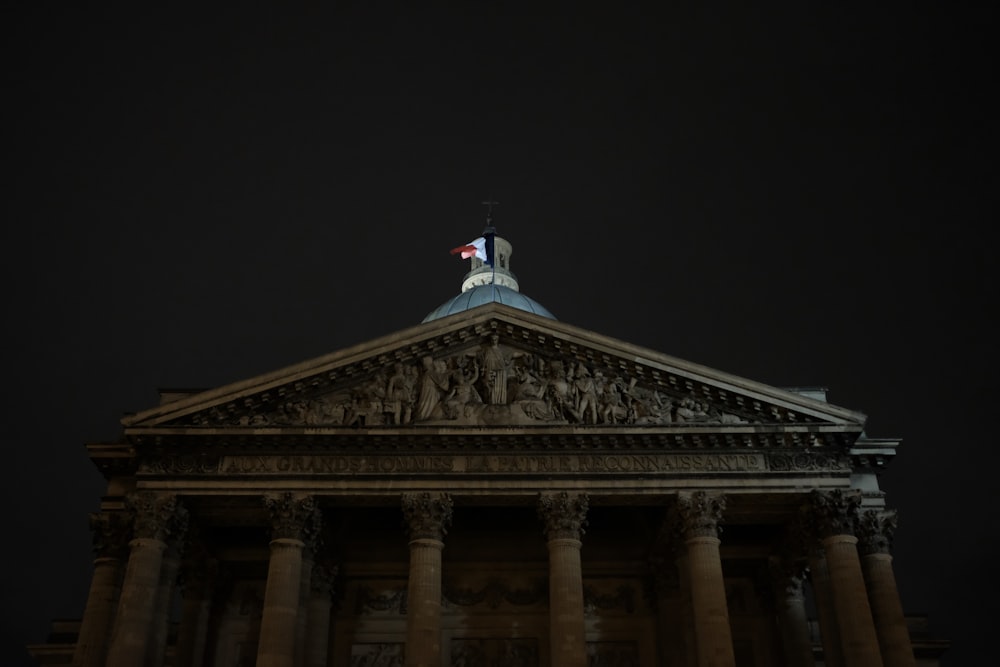 brown concrete building during nighttime