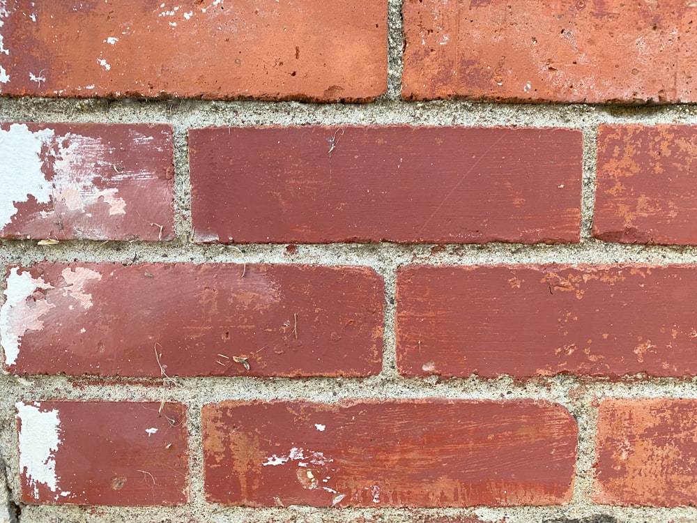 red and white brick wall