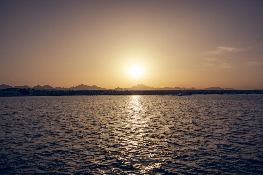 Sunset over the Red Sea