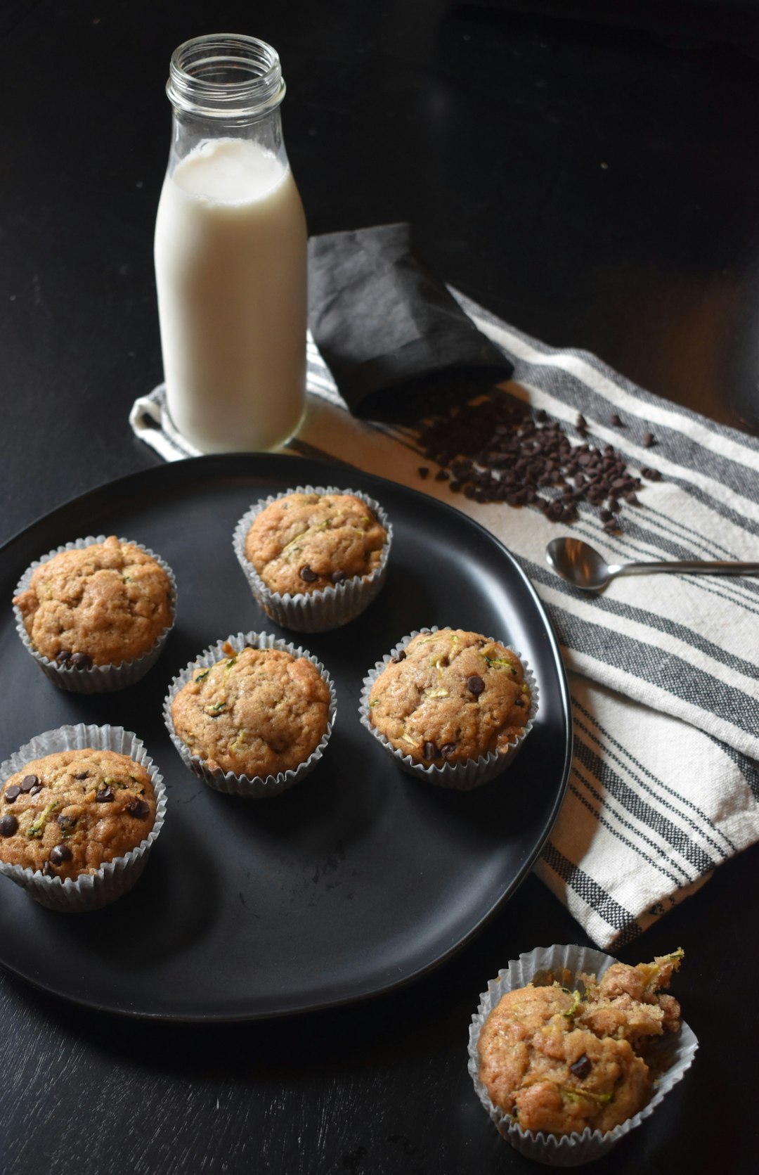 cookies on blue ceramic plate beside white ceramic mug