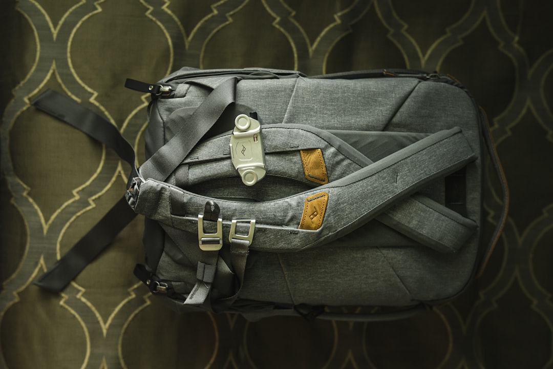 black leather handbag on black textile, Peak Design Backpack