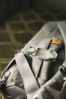 Close-up of durable travel gear packed in a backpack