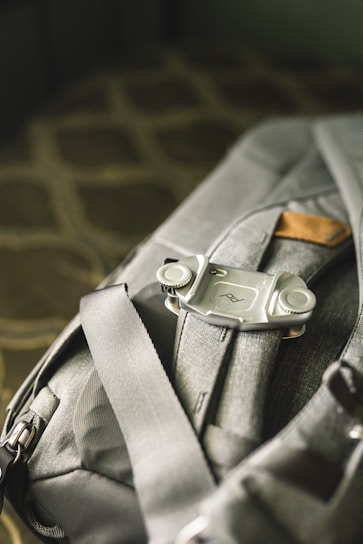 Close-up of a trailguard pack’s durable fabric and multiple compartments filled with hiking gear
