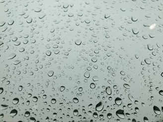 water droplets on clear glass