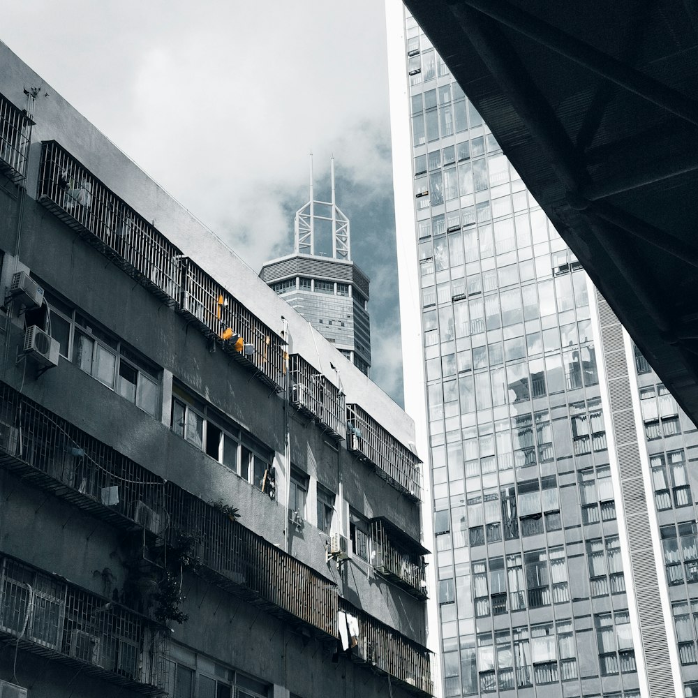 gray concrete building under gray sky