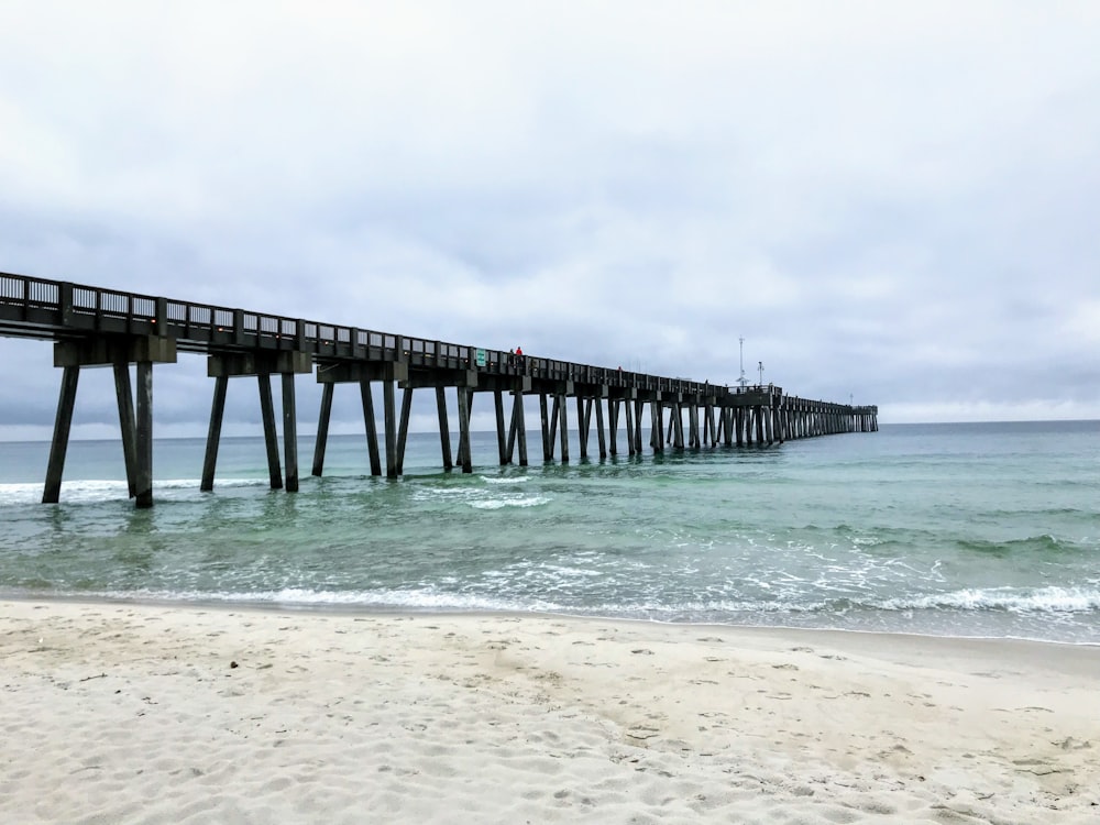 brown wooden dock on sea during daytime