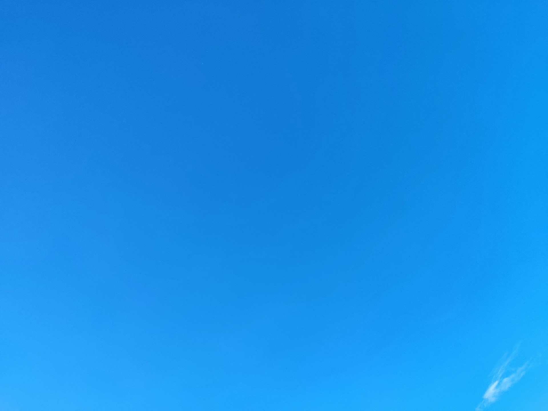 blue sky over blue sky