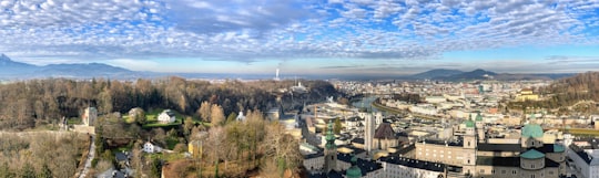 aerial view of city buildings during daytime in Hohensalzburg Austria