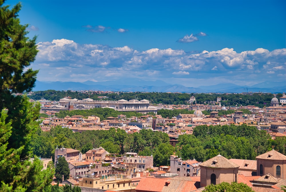 aerial view of city buildings under blue sky during daytime