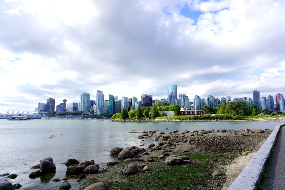 city skyline across body of water during daytime