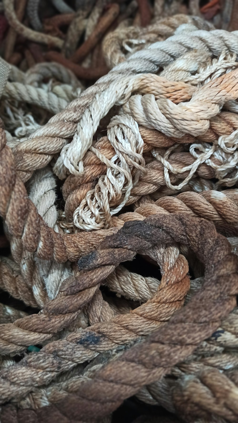 brown rope on brown wooden surface
