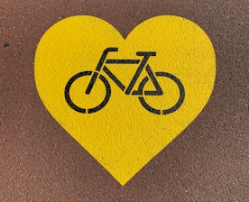 yellow and black love print