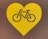 yellow and black love print