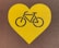 yellow and black love print