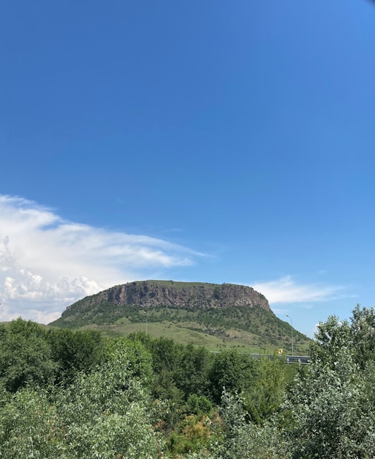 green trees on mountain under blue sky during daytime in Simeria Romania