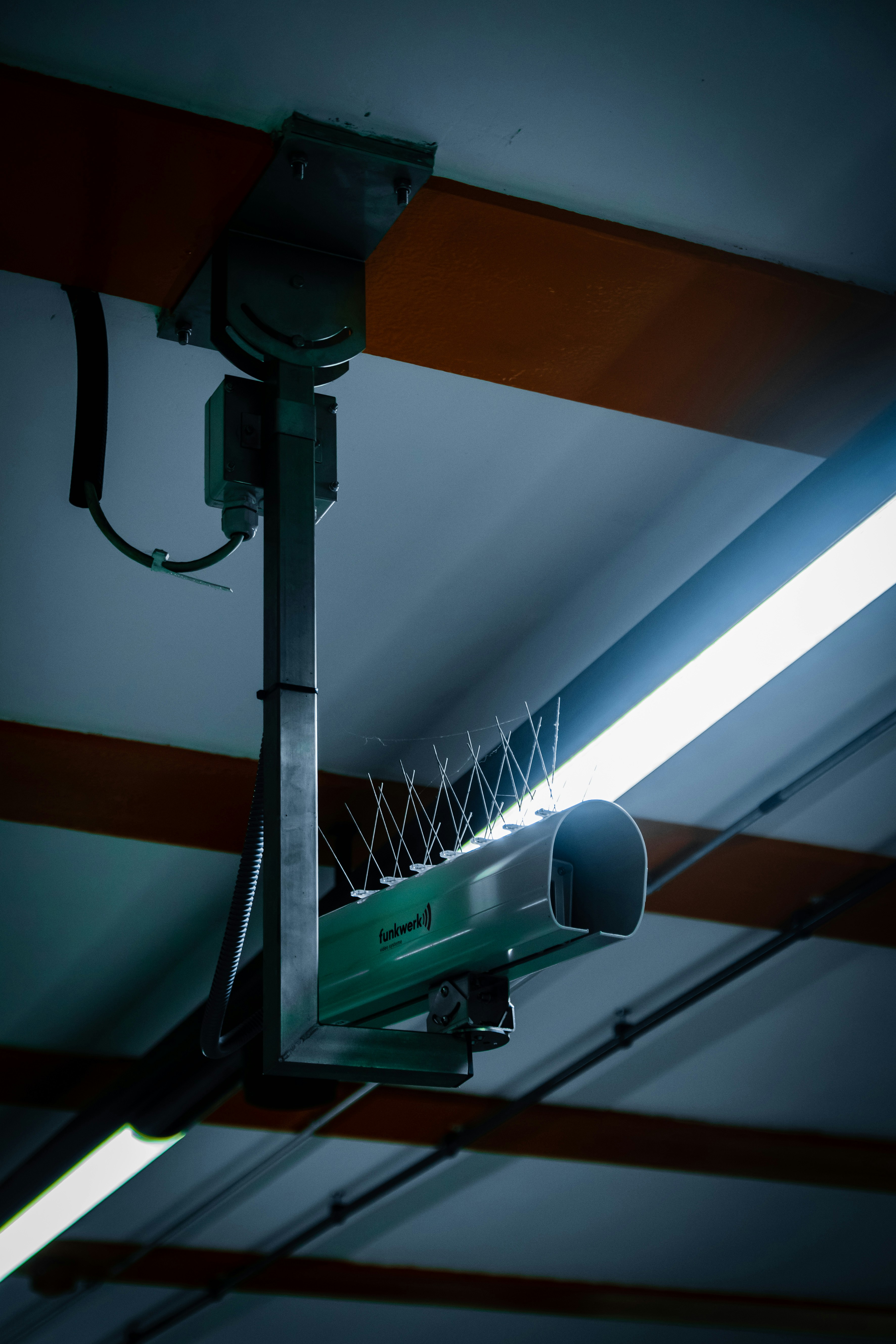 Surveillance Camera observing the Berlin train station \
