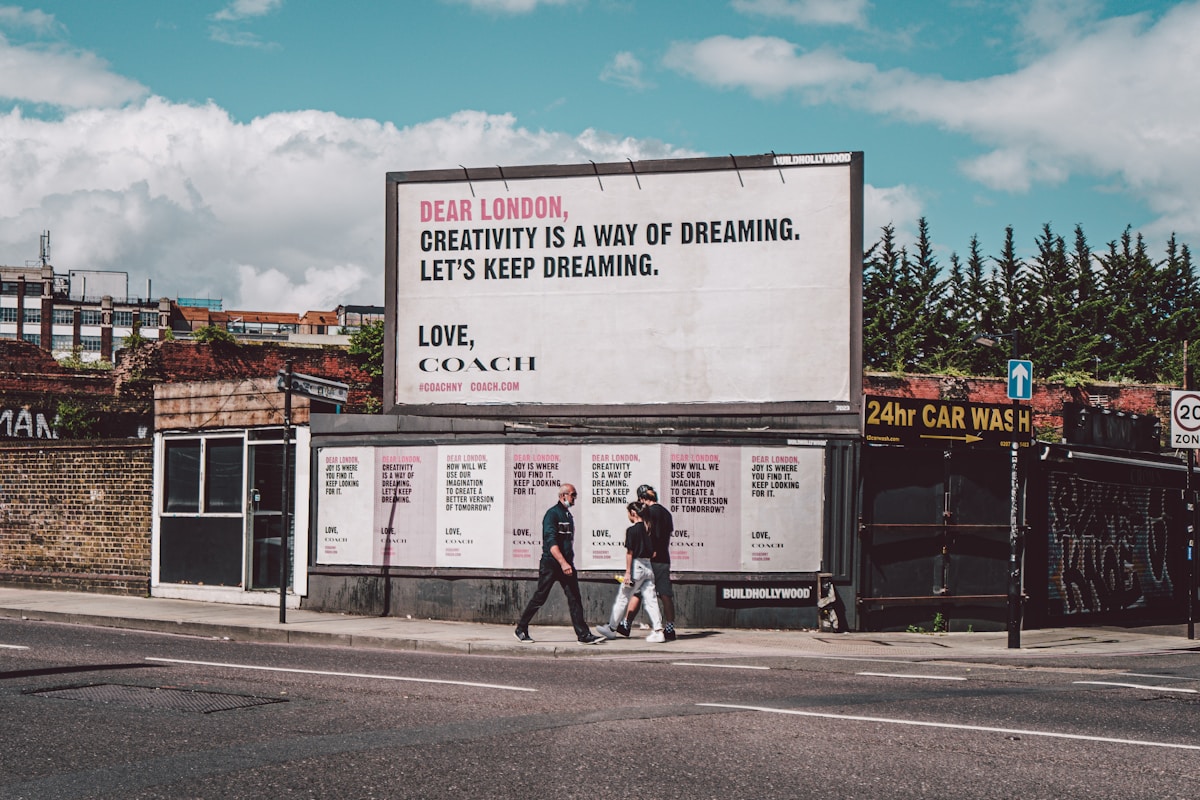 Large-format billboard and wheat-pasted poster campaign