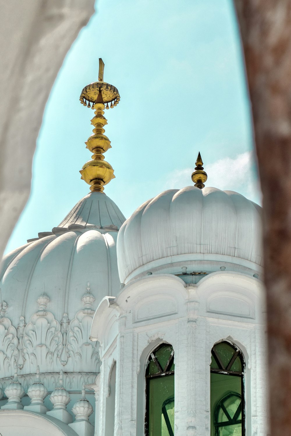 white and gold dome building