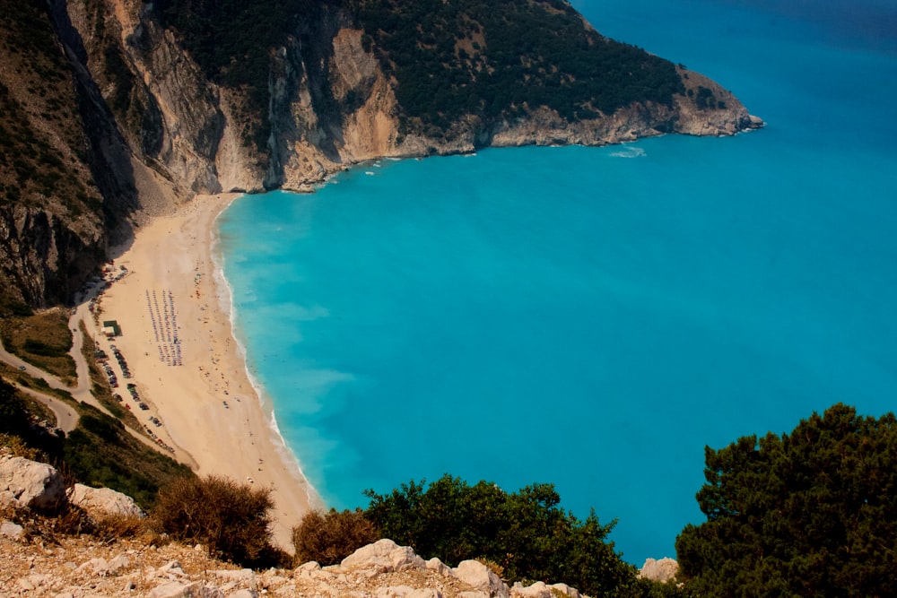 aerial view of beach during daytime