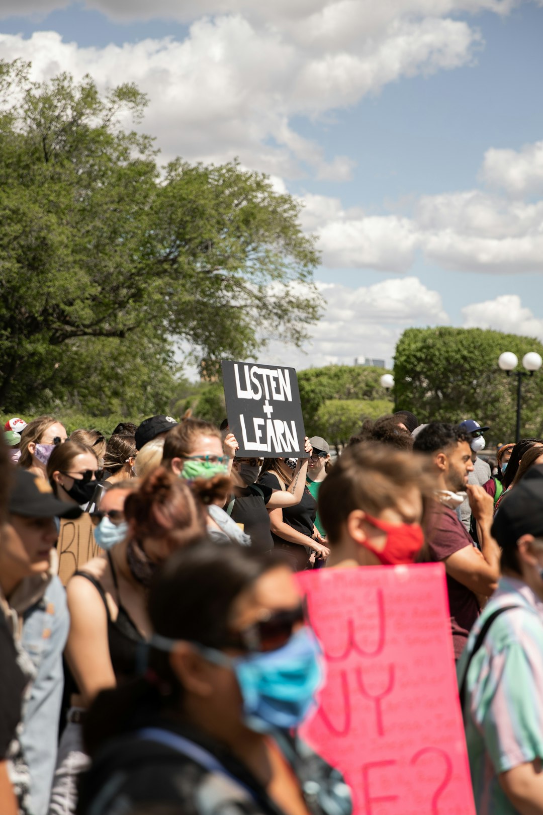 people gathering on green grass field during daytime