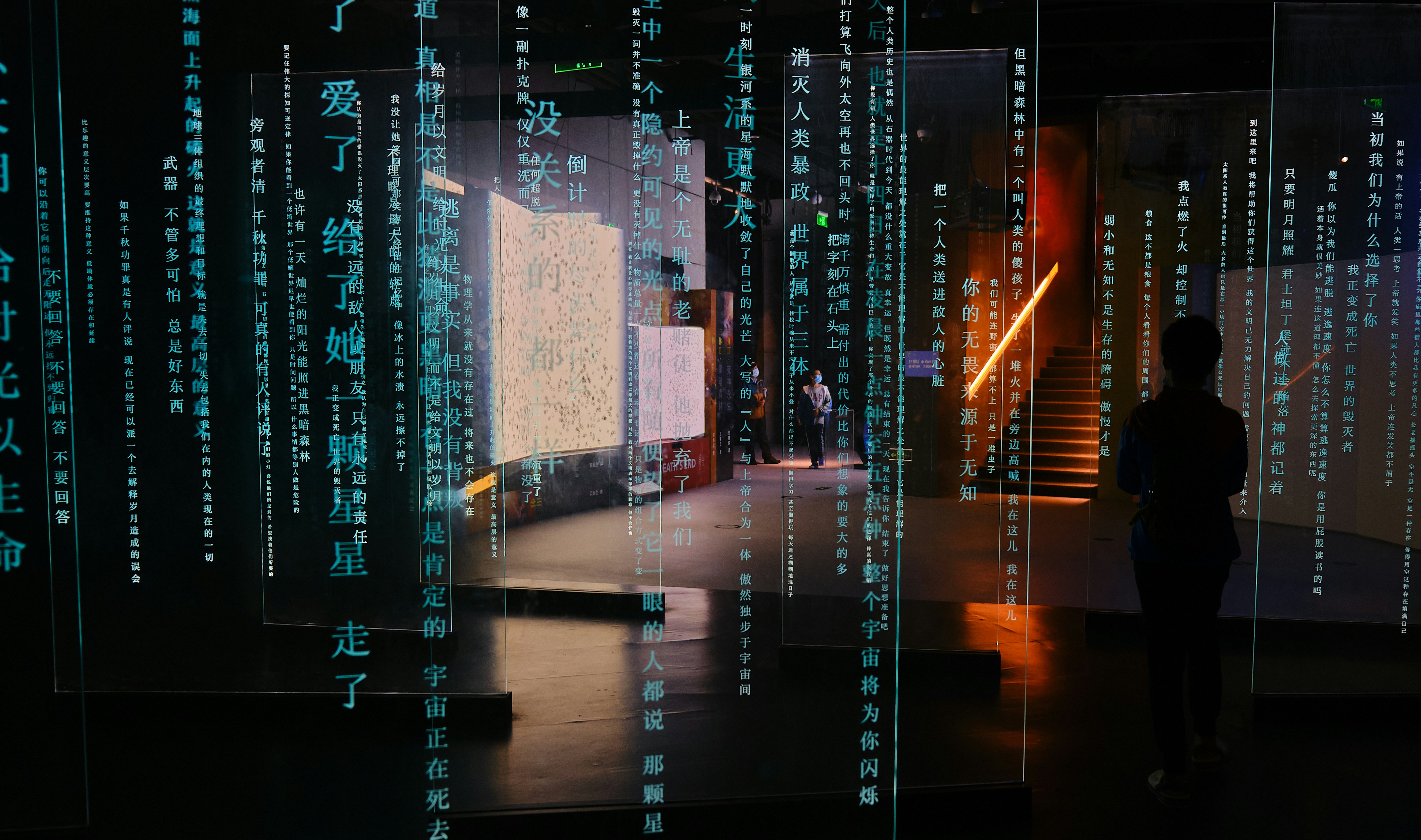 people walking on street during night time