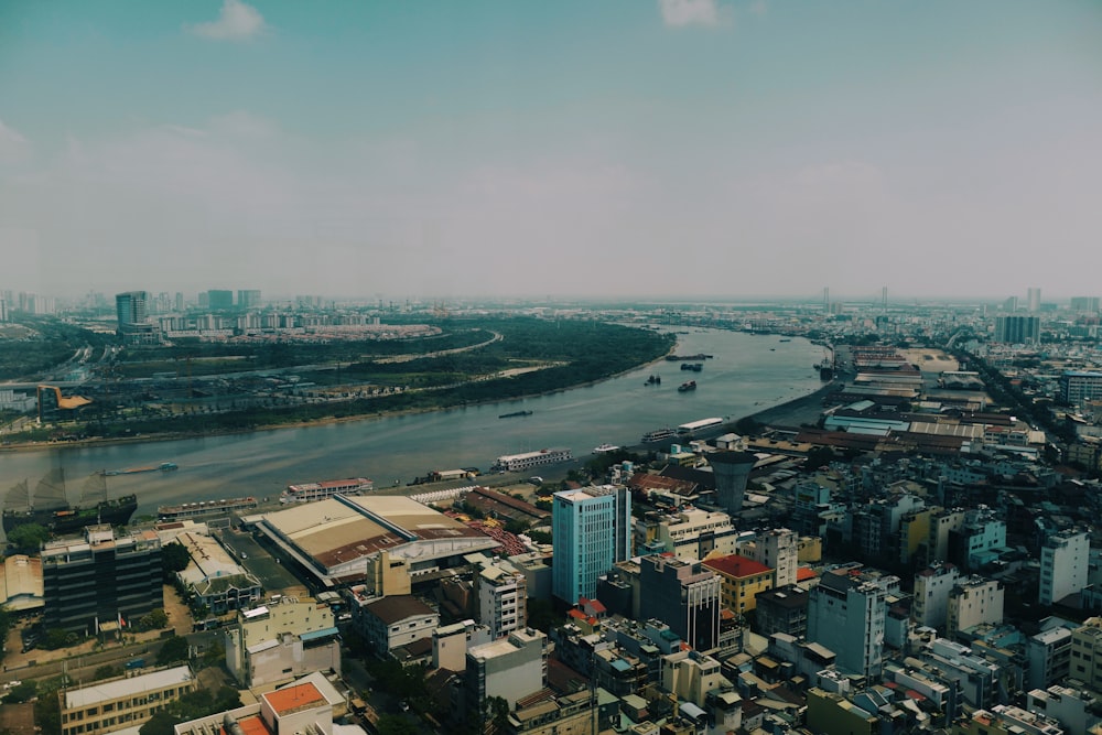 aerial view of city buildings during daytime