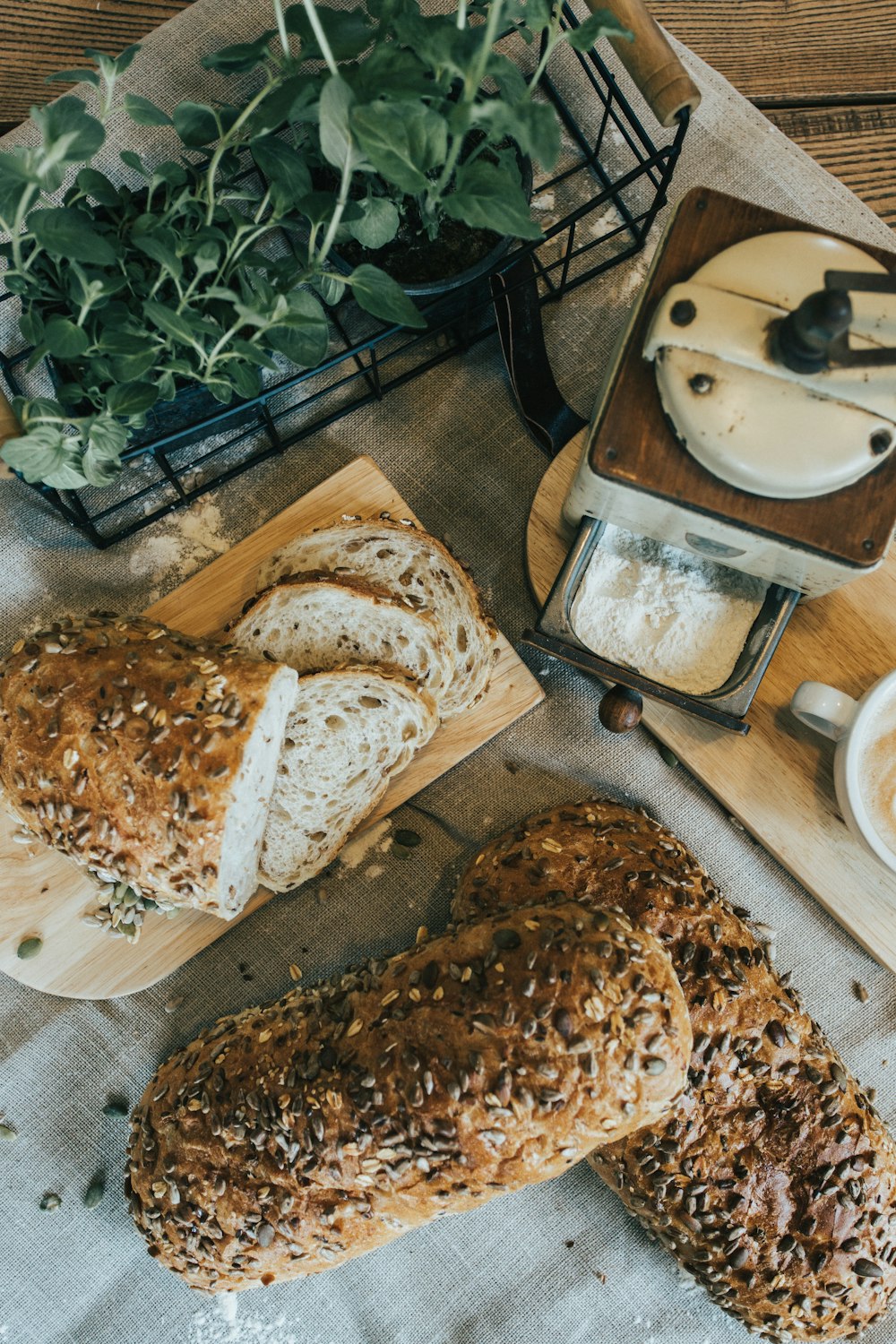 brown bread on white ceramic plate