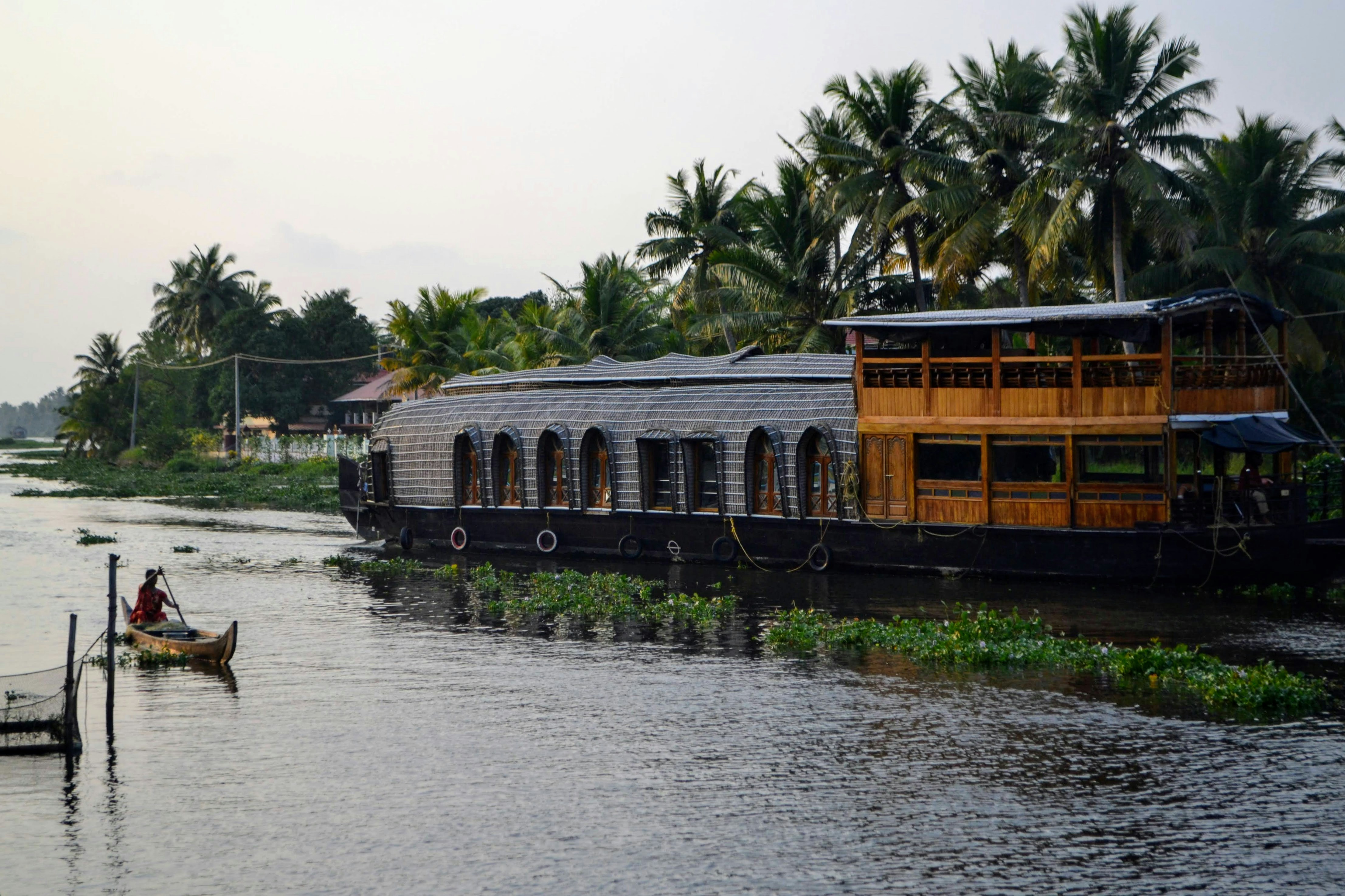 A houseboat in Alleppey