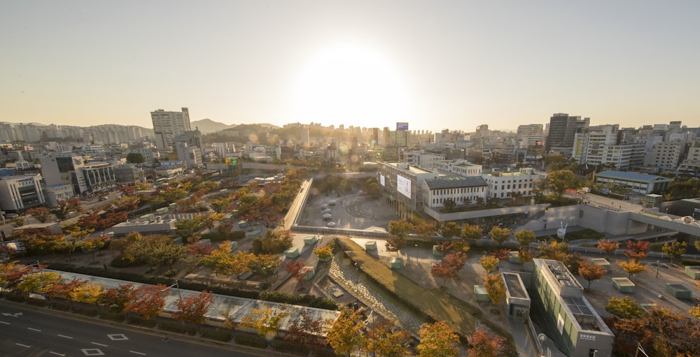 aerial view of city buildings during daytime