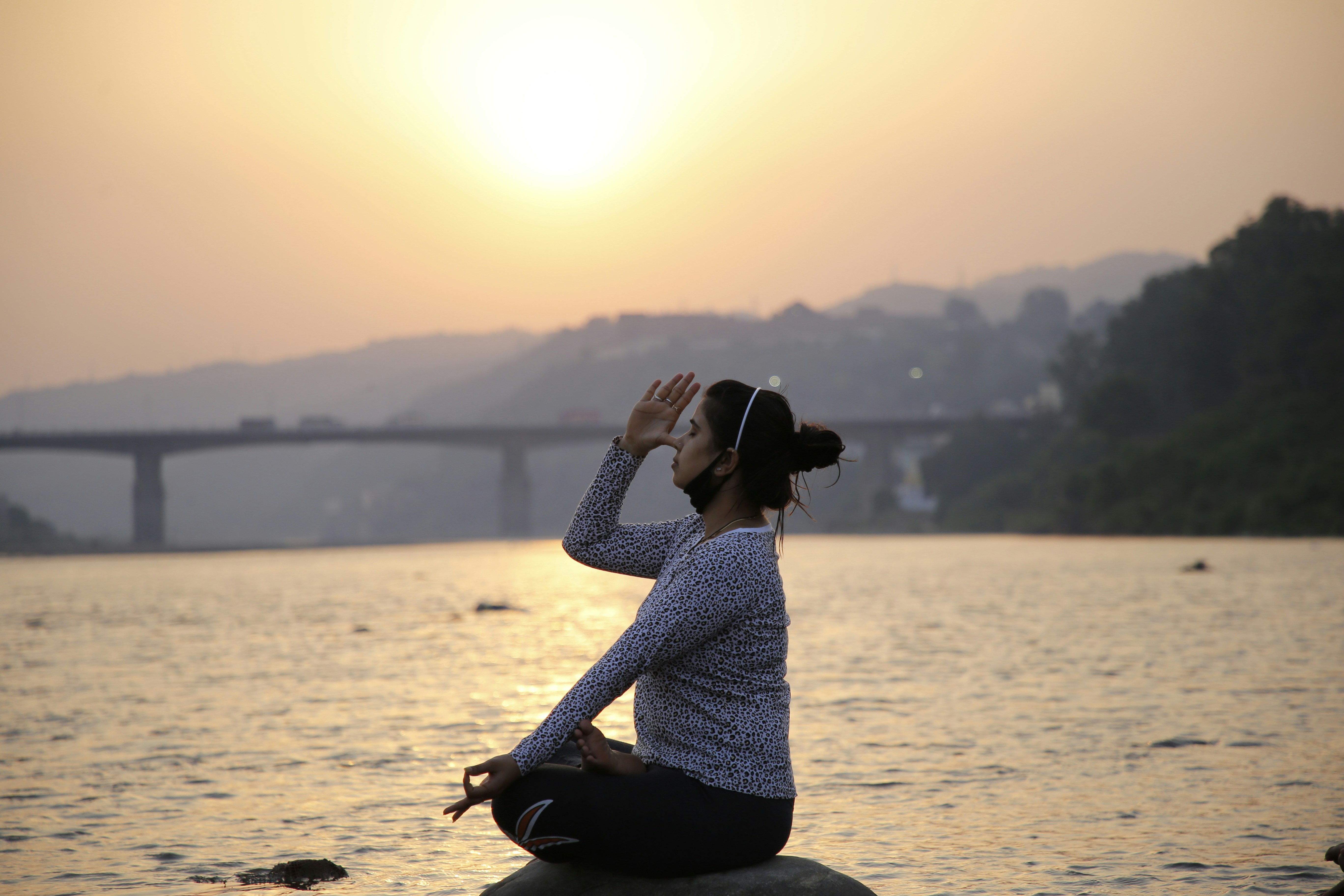 Morning yoga practice