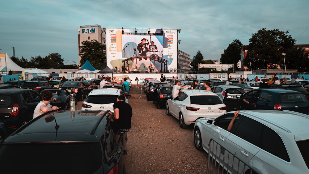 cars parked on parking lot during daytime