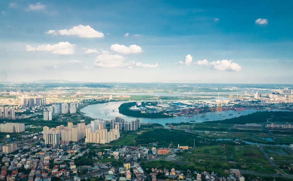 aerial view of city buildings during daytime