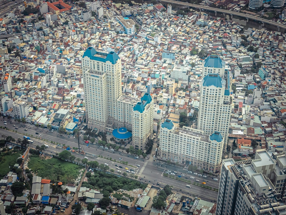 aerial view of city buildings during daytime