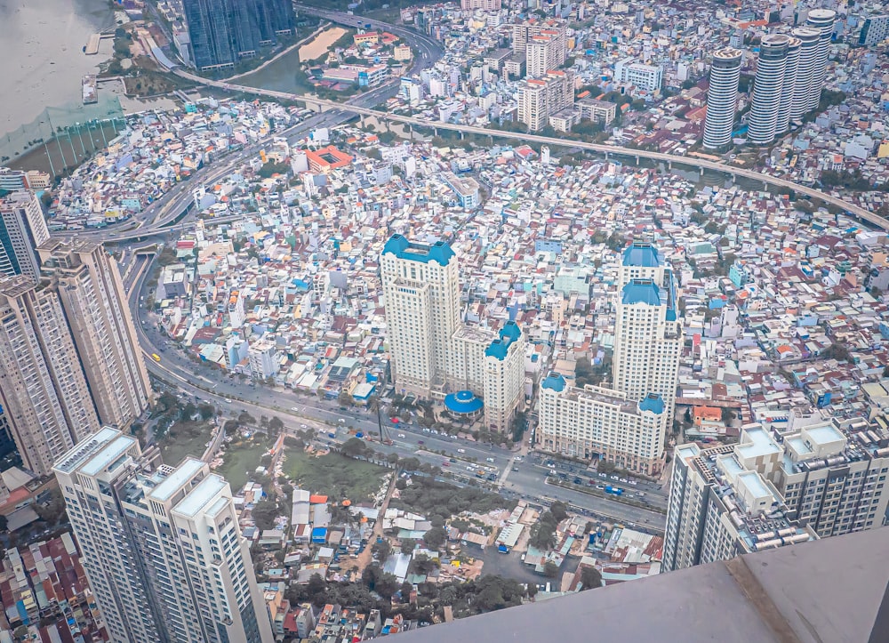 aerial view of city buildings during daytime