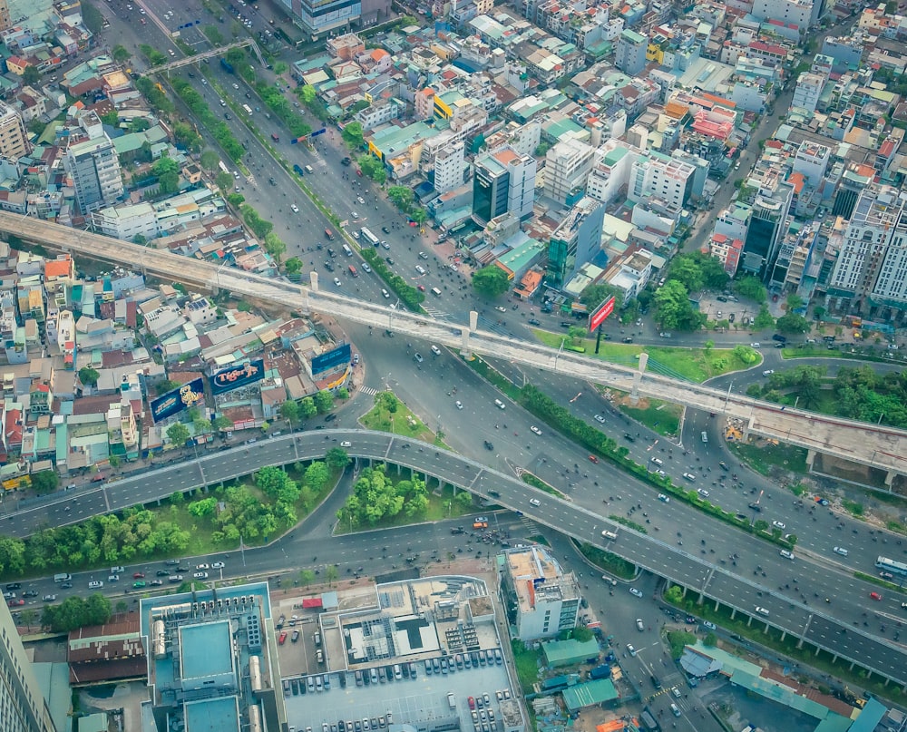 aerial view of city buildings during daytime