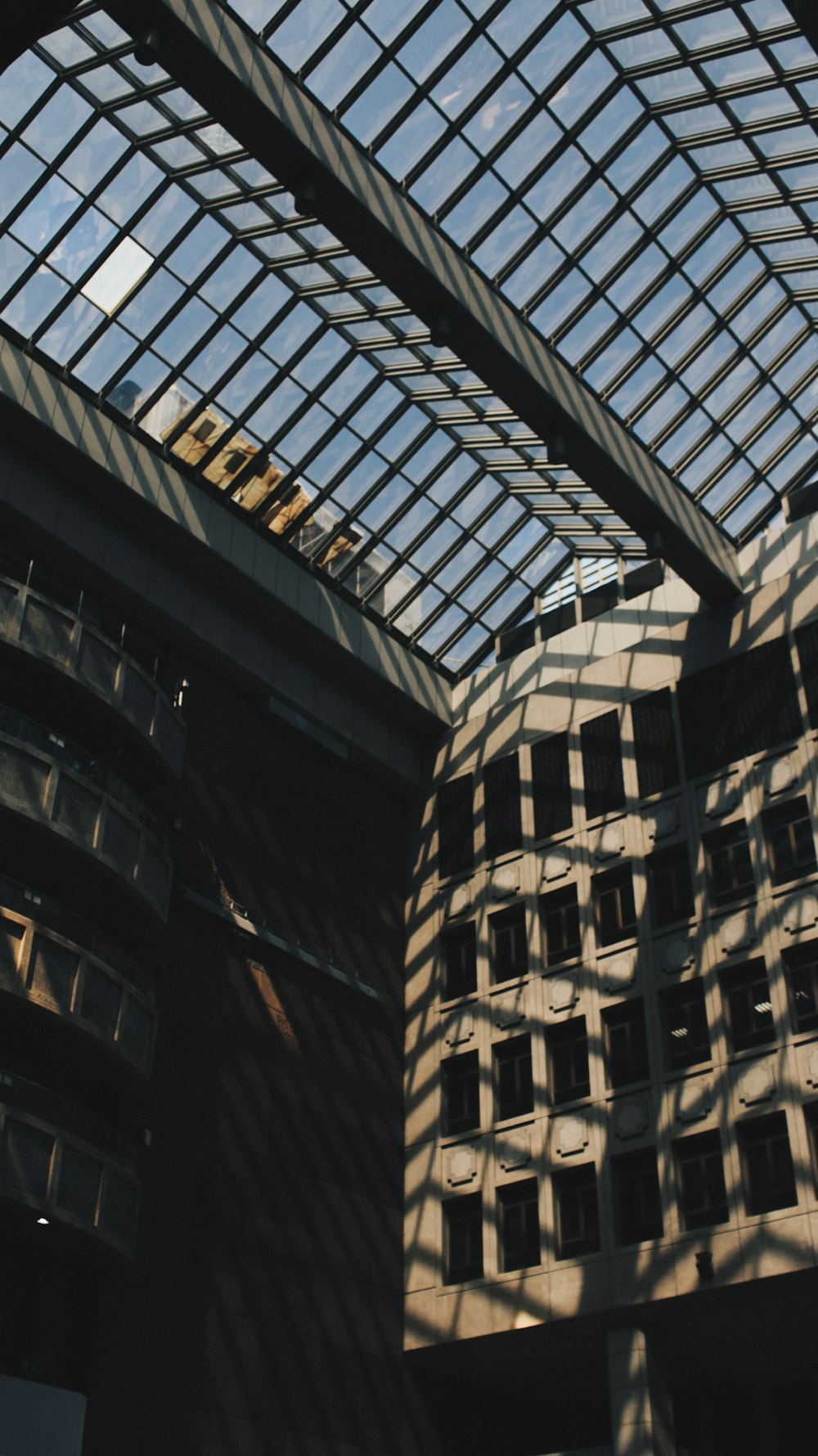 black and white concrete building