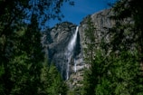 A breathtaking waterfall in nature.