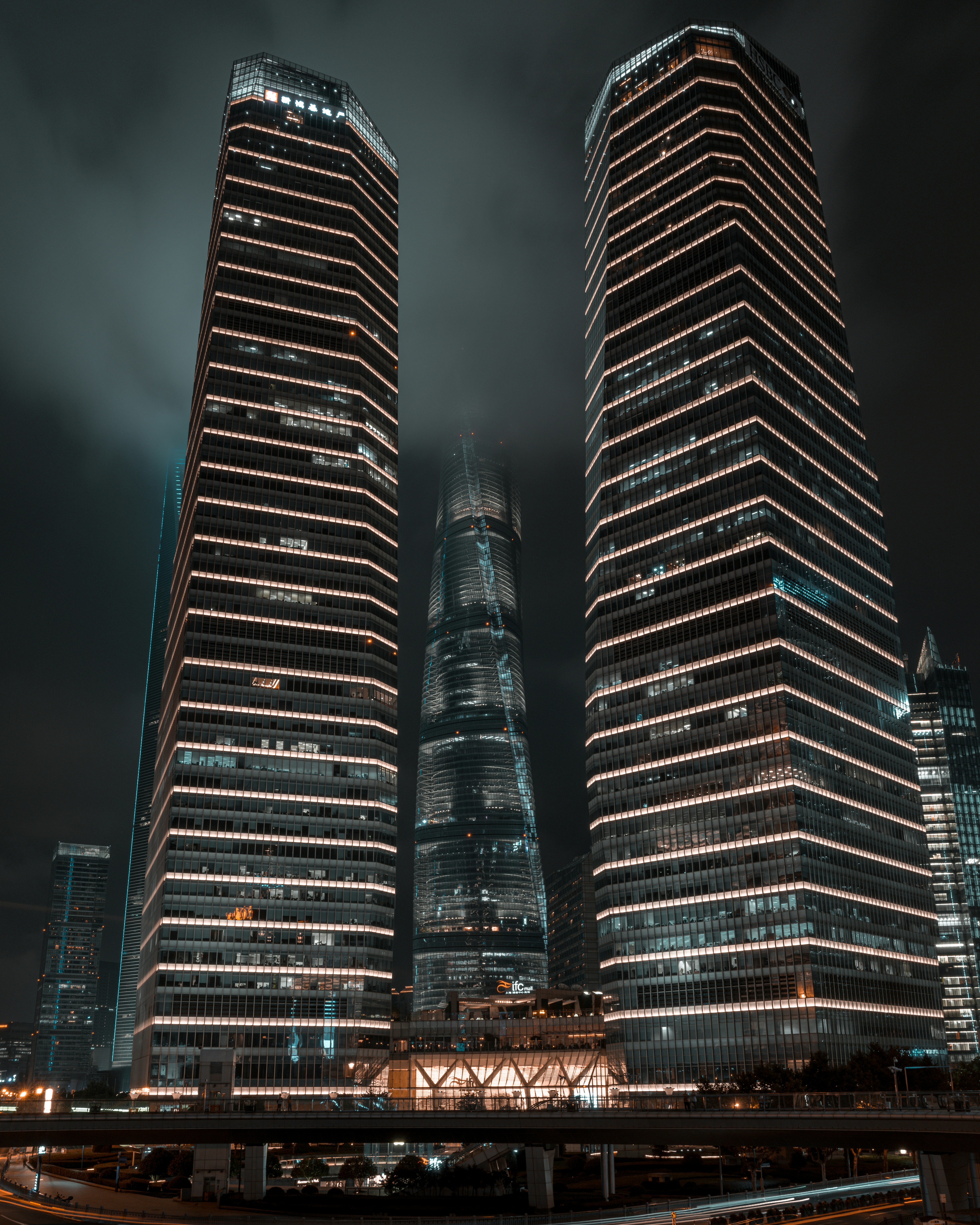 black and white high rise building